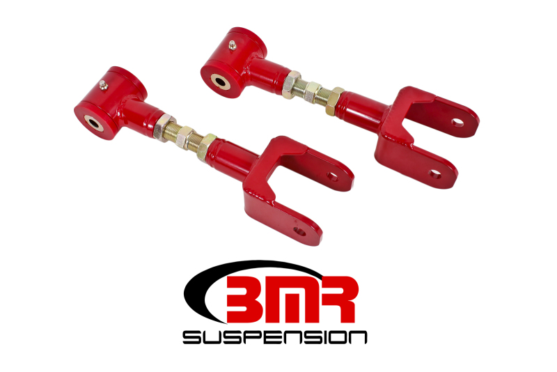 Ford Mustang Control Arms - Upper - BMR Suspension - On-Car Adjustable + Polyurethane Bushings - Red - `79-`04 Ford Mustang Control Arms - Upper - BMR Suspension - On-Car Adjustable + Polyurethane Bushings - Red - `79-`04